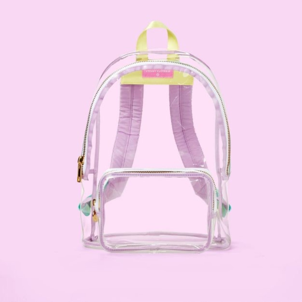Stoney Clover Lane x Target Clear Lavender nwt transparent backpack